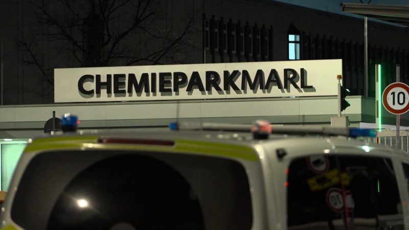 Drohnenalarm über Chemiepark Marl (Foto: SAT.1 NRW)