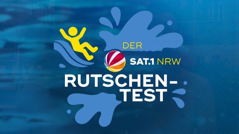 Wasserrutschentest in NRW – wer macht das Rennen? (Foto: SAT.1 NRW)