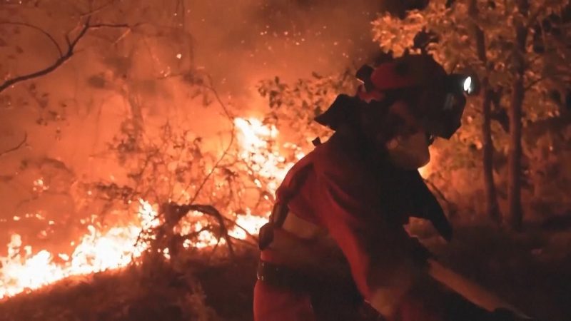 NRW-Feuerwehr hilft bei Waldbränden in Spanien (Foto: SAT.1 NRW)