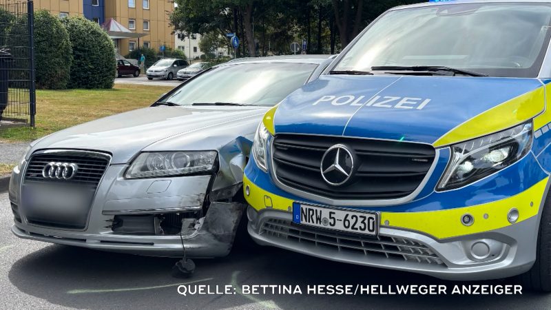Wilde Verfolgungsjagd in Unna (Foto: SAT.1 NRW)