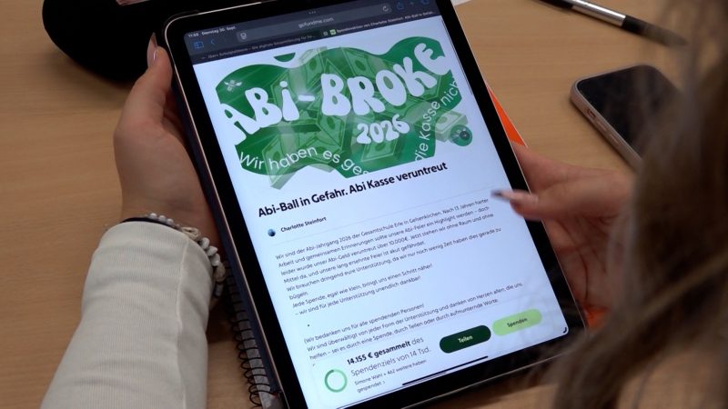 Gestohlene Abikasse – Schüler retten Ball und sammeln Spenden (Foto: SAT.1 NRW)