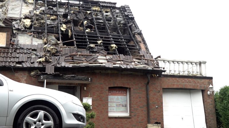 Großbrand in Recklinghausen (Foto: SAT.1 NRW)