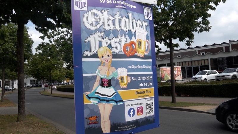 Oktoberfest-Plakat spaltet Kleve (Foto: SAT.1 NRW)