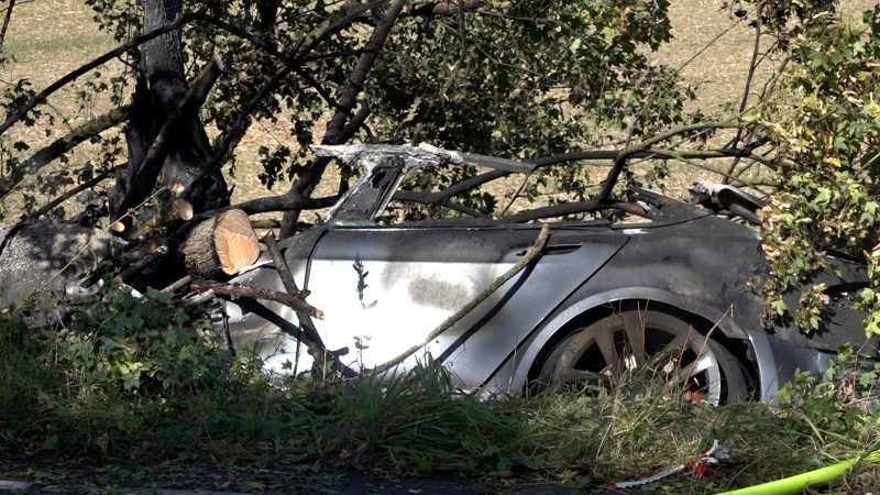 Horror-Crash in Schwerte (Foto: SAT.1 NRW)