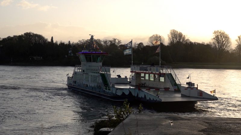 Letzte Fahrt über den Rhein? Fähre zwischen Meerbusch und Düsseldorf droht das Aus (Foto: SAT.1 NRW)
