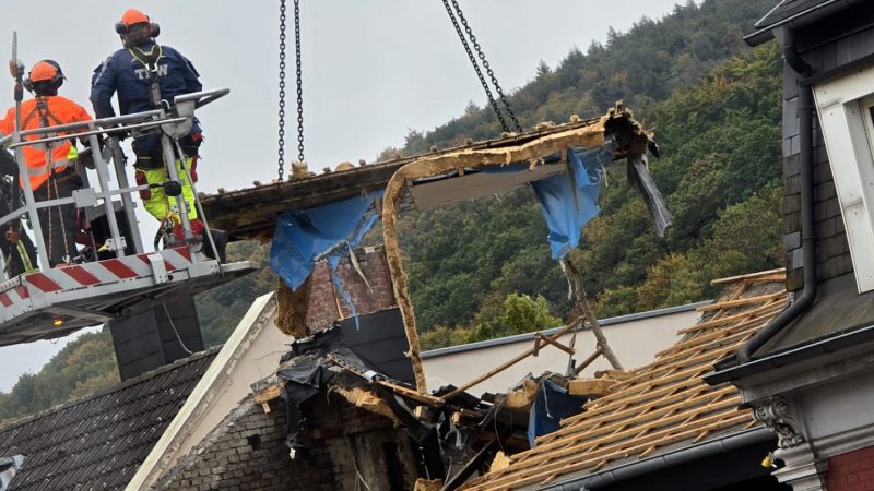 Dacheinsturz in Gevelsberg (Foto: SAT.1 NRW)