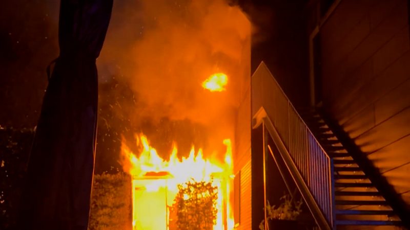 Feuer in Jugendhilfeeinrichtung (Foto: SAT.1 NRW)