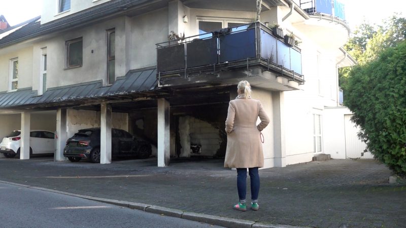 Brandserie in Unna: Familie entkommt nur knapp den Flammen (Foto: SAT.1 NRW)