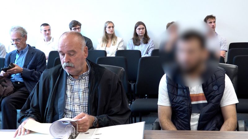Flüchtiger vor Abschiebung in Oelde (Foto: SAT.1 NRW)