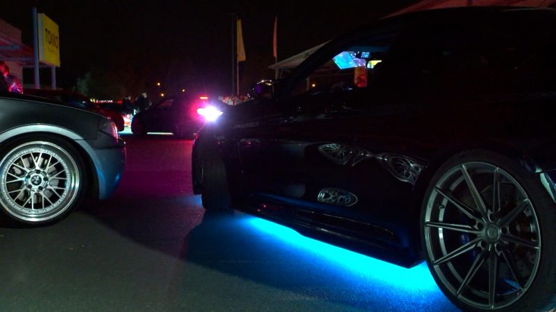 Nächtliches Tuner-Treffen in Tönisvorst (Foto: SAT.1 NRW)