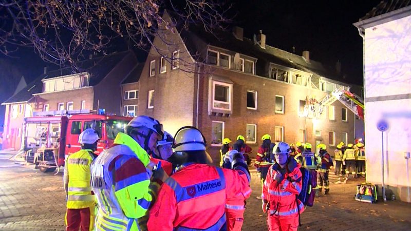 Flammen-Drama in Emmerich  (Foto: SAT.1 NRW)