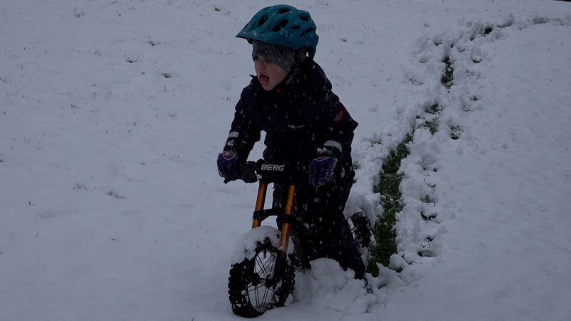 Der erste echte Schnee 2025 gefallen (Foto: SAT.1 NRW)