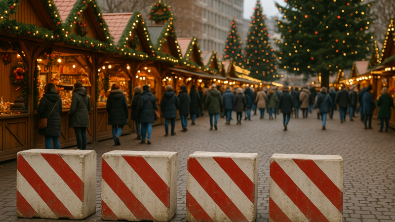 Weihnachtsmärkte im Schatten der Anschläge: Sicherheit an erster Stelle (Foto: SAT.1 NRW)