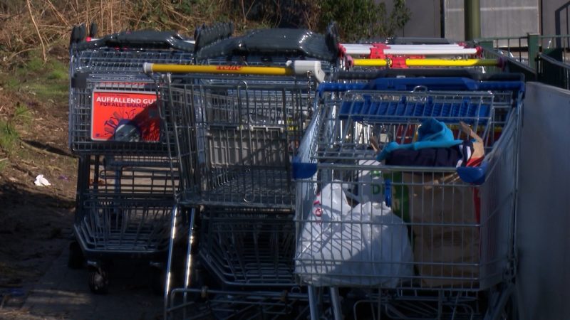 Vollbremsung beim Einkaufswagenklau! Kaufland sagt Langfingern den Kampf an (Foto: SAT.1 NRW)