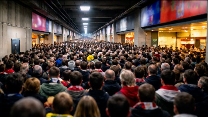 Panik verhindern!? Sporthochschule Köln testet Verhalten in dichten Menschenmengen (Foto: SAT.1 NRW)