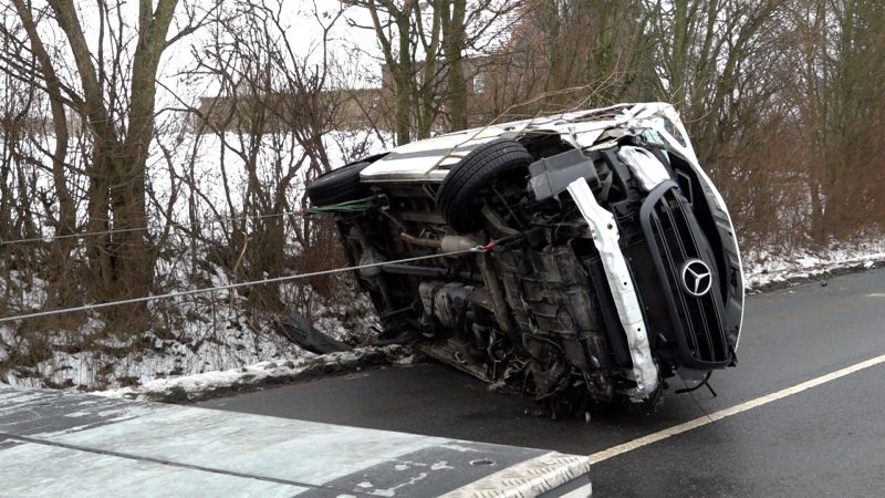 Sturmtief Elli in NRW: Unterwegs mit der Pannenhilfe (Foto: SAT.1 NRW)