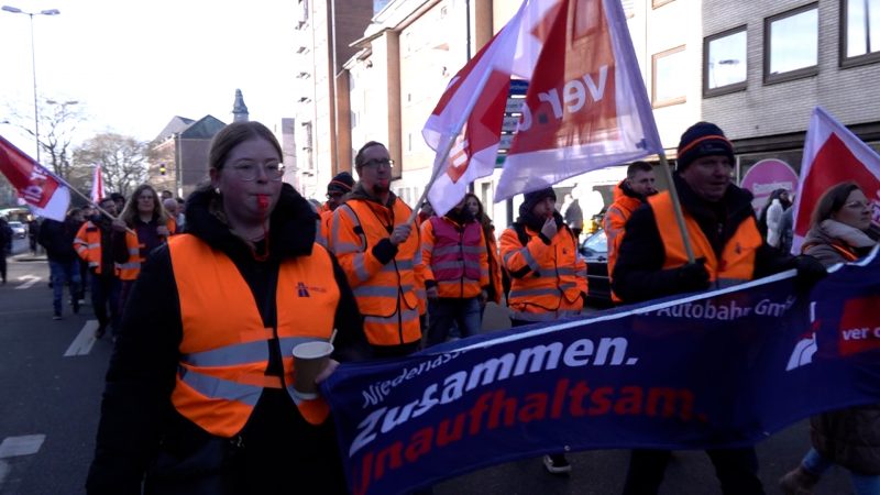 Straßenbauer machen Tunnel dicht: Heute Warnstreiks an 18 Standorten (Foto: SAT.1 NRW)