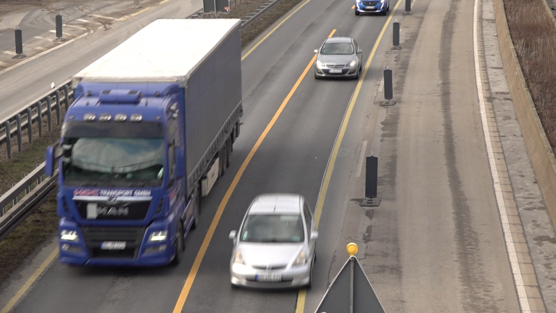 A40 bei Duisburg kurzzeitig wieder offen (Foto: SAT.1 NRW)