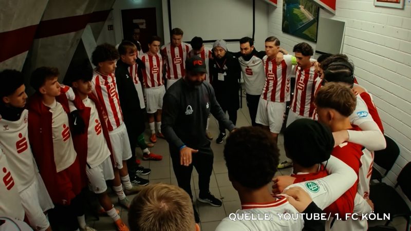 Weltrekord in Köln: U19 des 1. FC Köln spielt vor über 50.000 Fans (Foto: SAT.1 NRW)