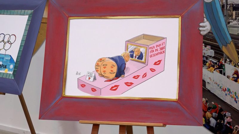 Teaser für Rosenmontag: Wer küsst Trumps Hintern? (Foto: SAT.1 NRW)